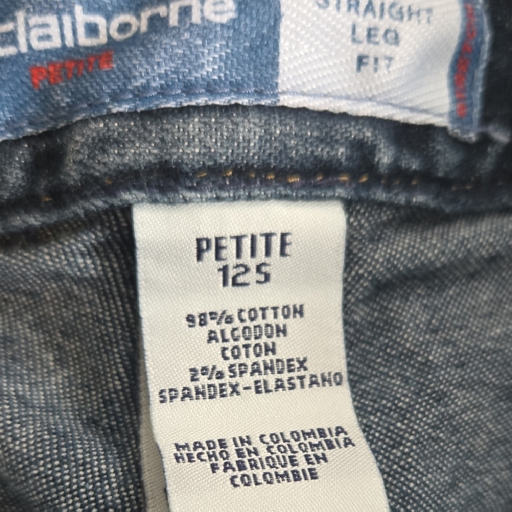 Liz Claiborne Blue Straight Leg Jeans - Picture 10 of 10